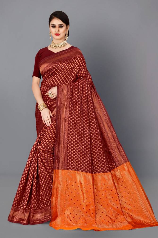 Nirva Fancy Ethnic Wear Wholesale Banarasi Silk Sarees
